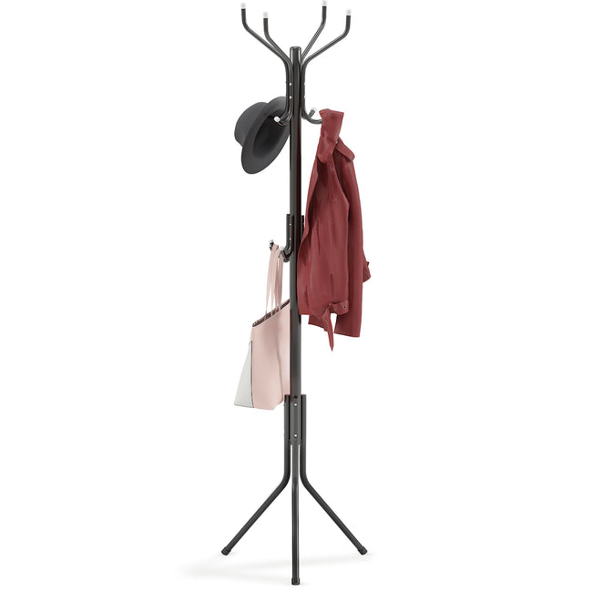 Zeno Black Coat Rack