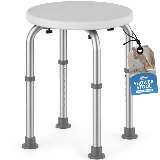 Zeno 50cm Round Shower Stool