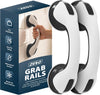 Zeno 2 Pack Black Grab Rails for Bathroom