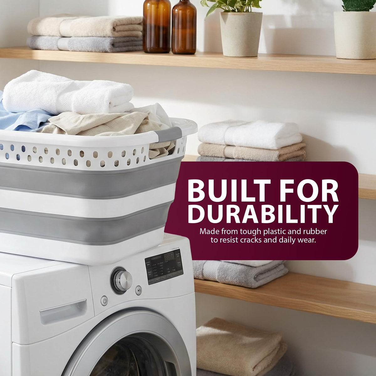 Zeno 58L Collapsible Laundry Basket