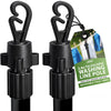 Zeno 2 Pack Black Washing Line Prop Pole
