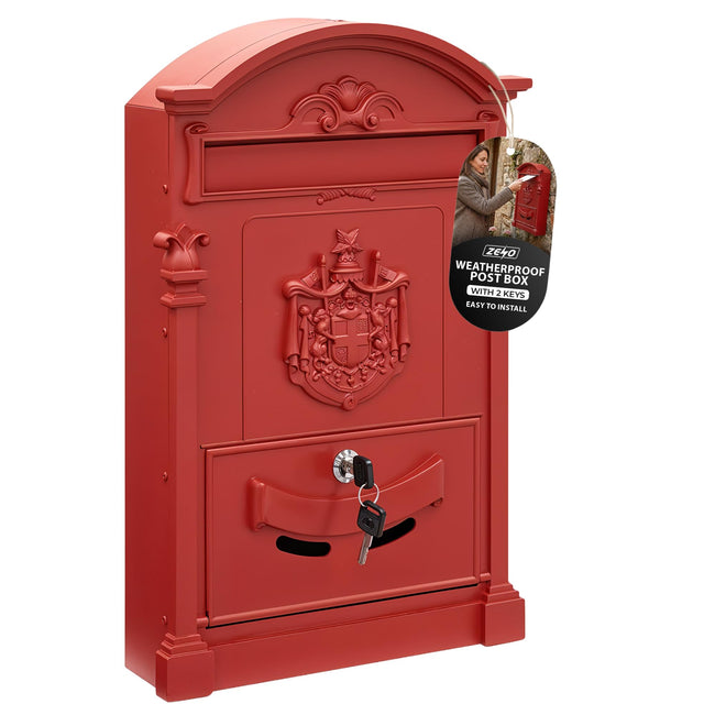 Zeno Red Vintage Post Box