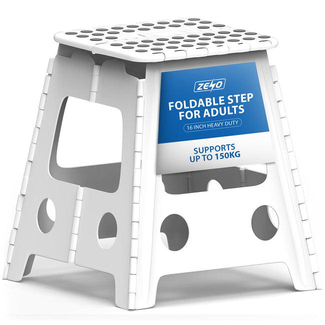 Zeno White Folding Step Stool