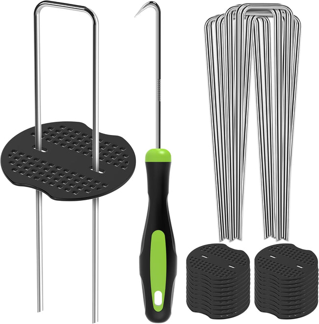Zeno 50 Pack Silver Weed Membrane Pegs