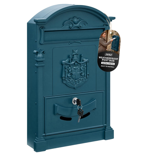 Zeno Blue Vintage Post Box