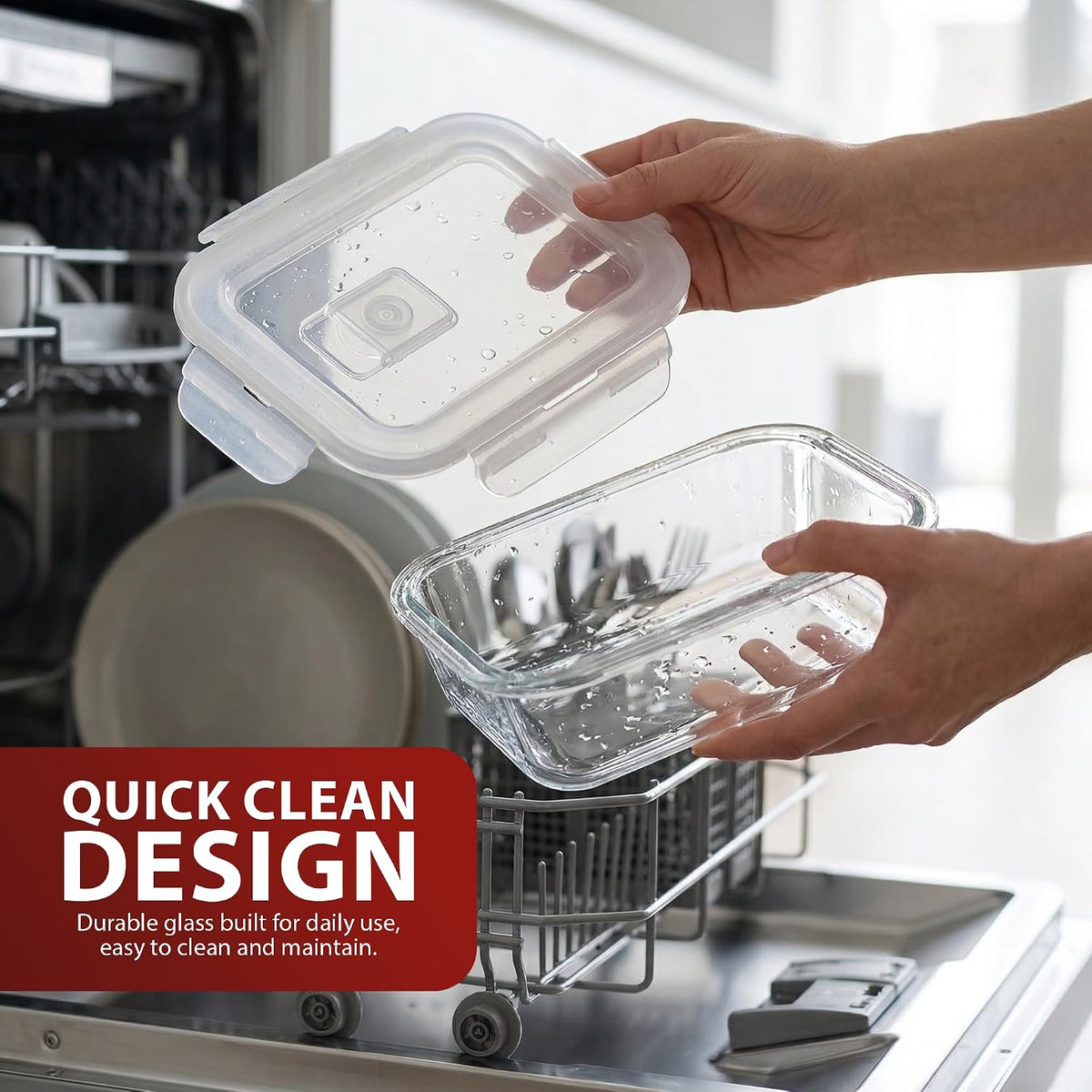 Zeno 12 Pack Glass Containers with Lids