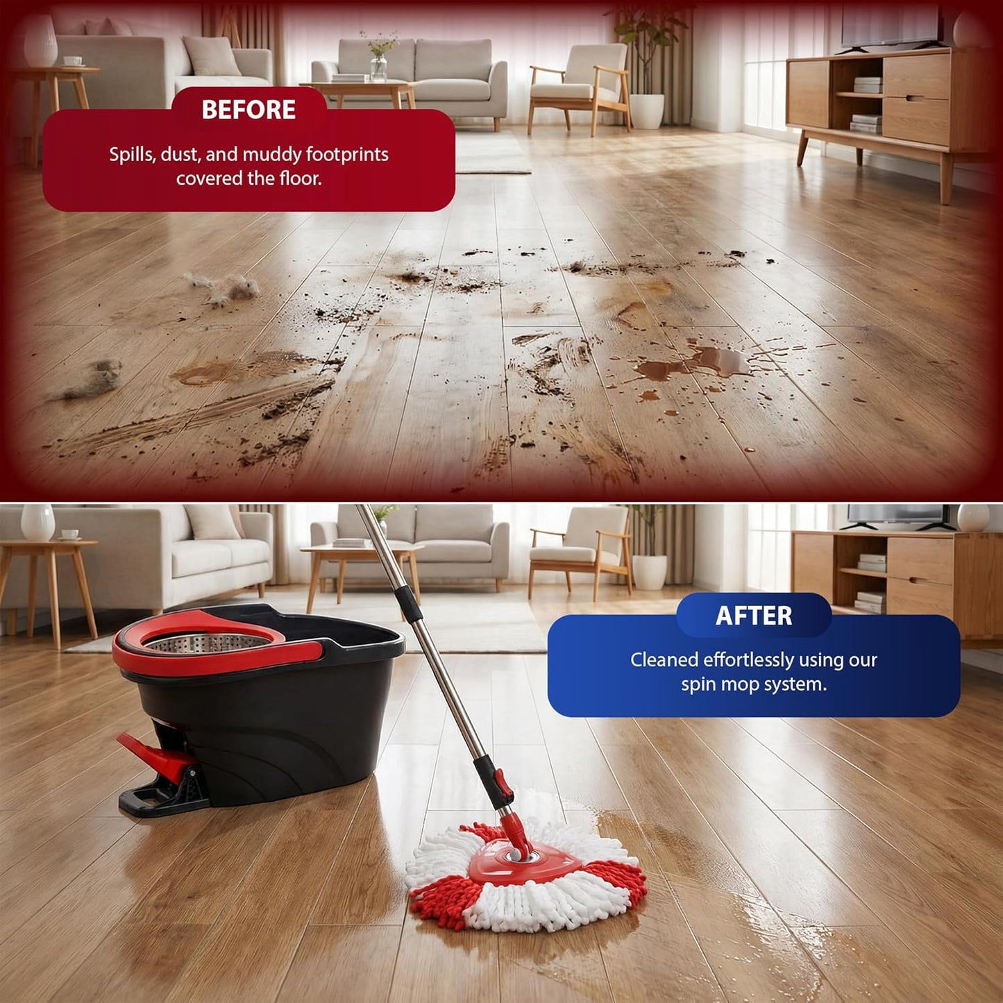 Zeno Pedal Spin Mop & Bucket Set