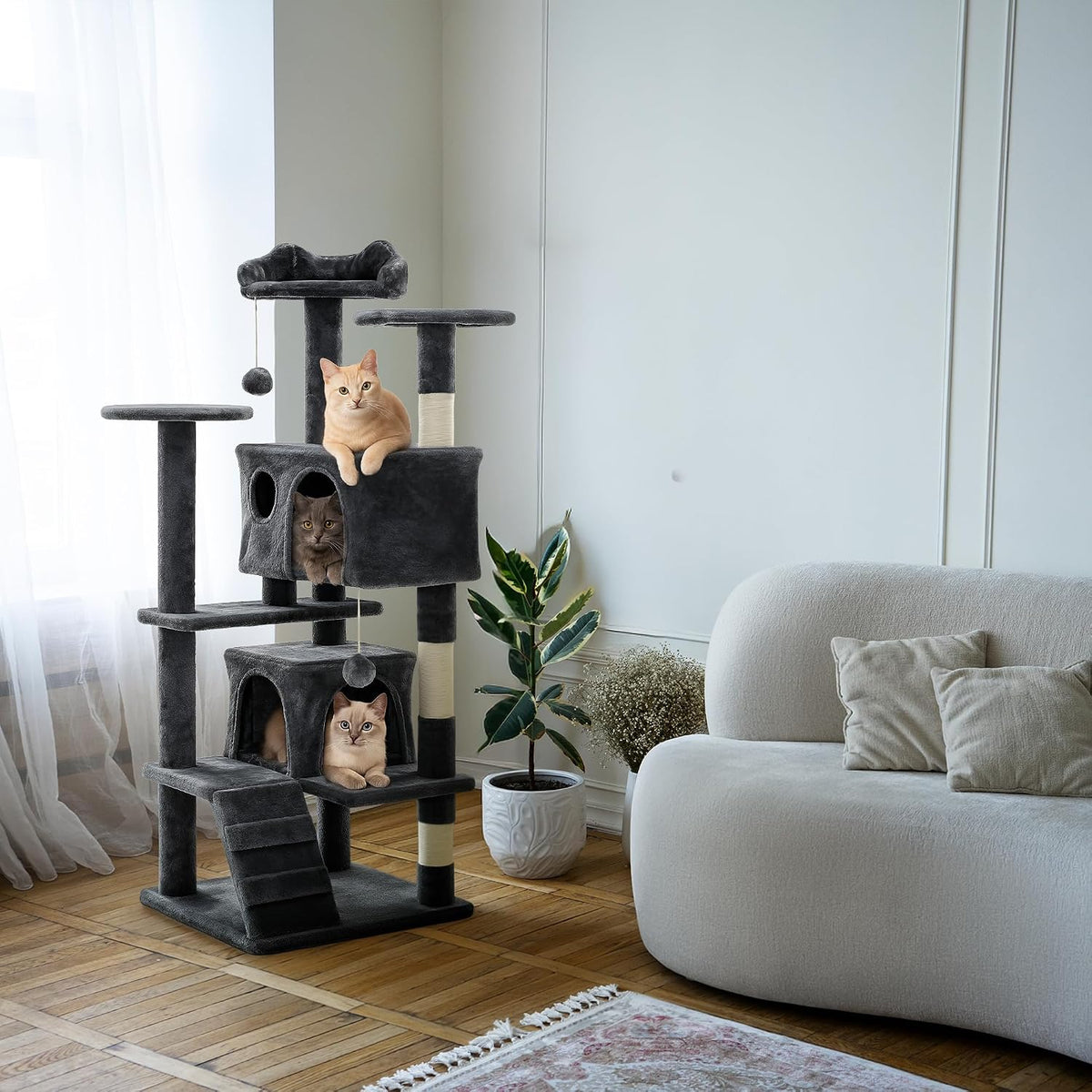 Rex & Roxy 138cm Cat Tree