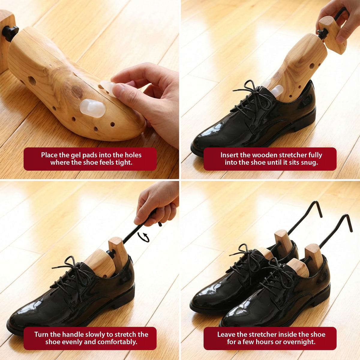 Zeno Wooden Shoe Stretchers for Women