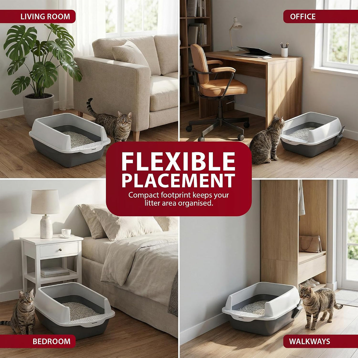 Rex & Roxy Cat Litter Tray