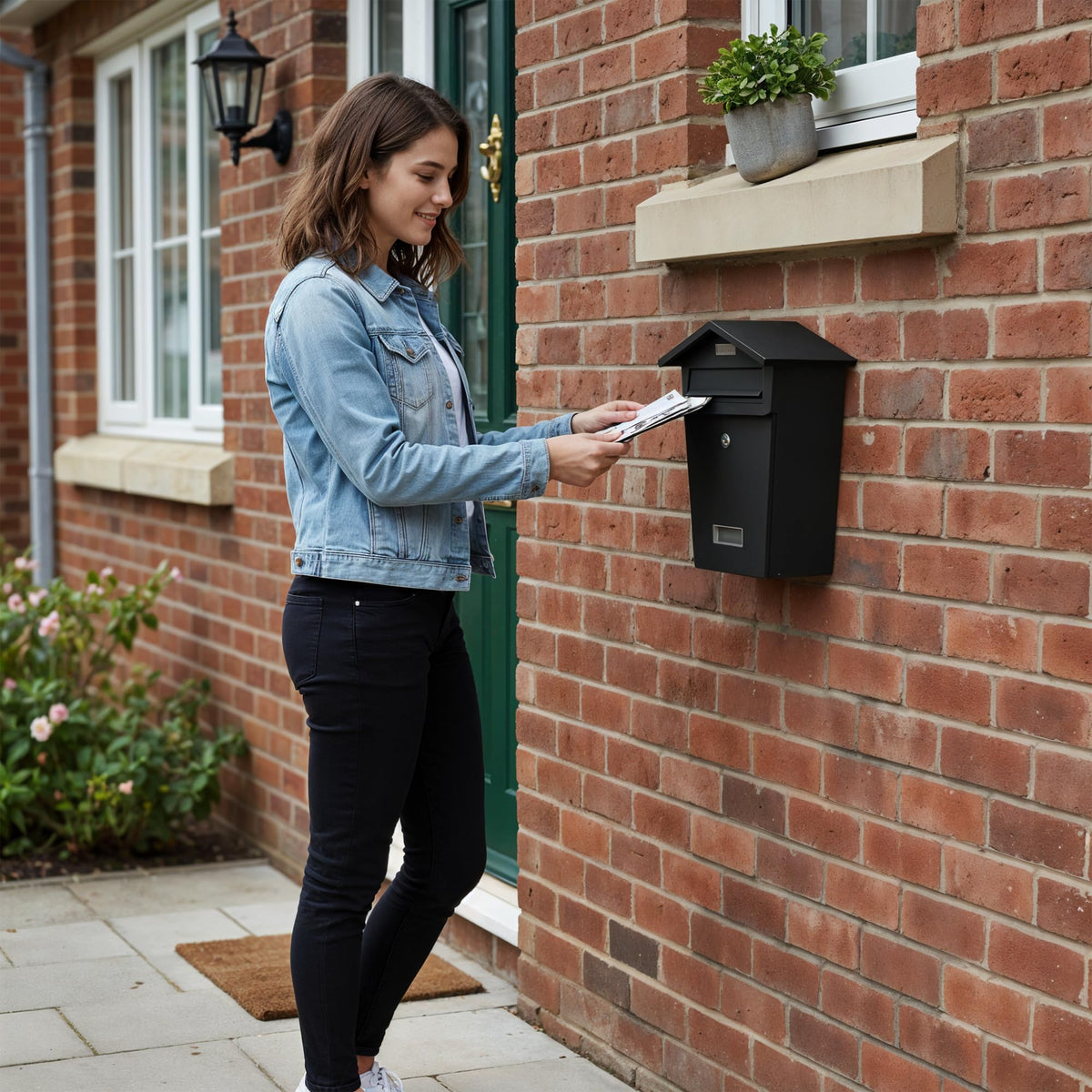 Zeno Black Classic Post Box