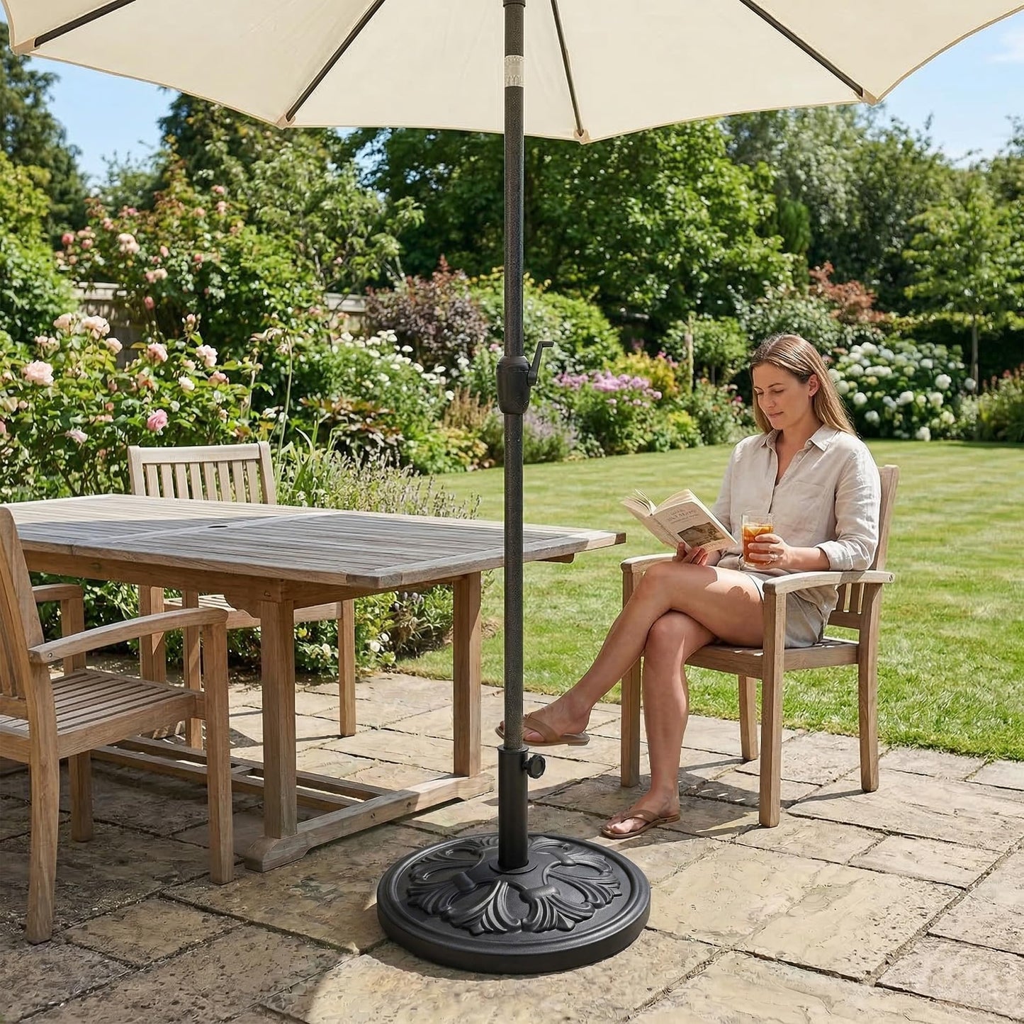 Zeno 10KG Black Billbergia Parasol Base