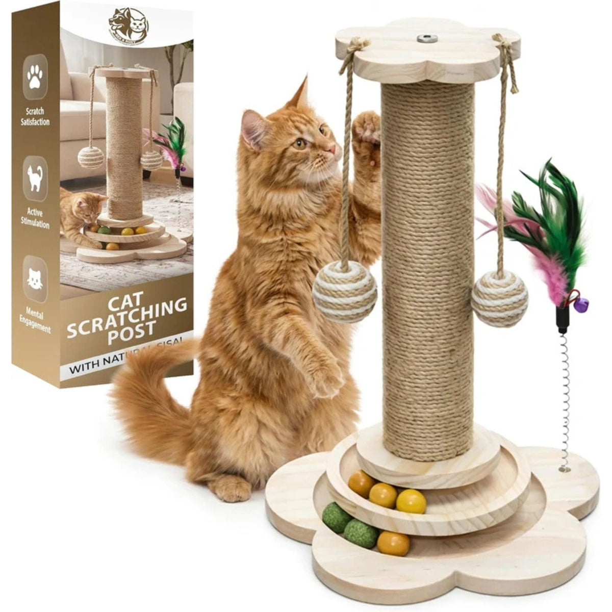 Rex & Roxy 45cm Cat Scratching Post