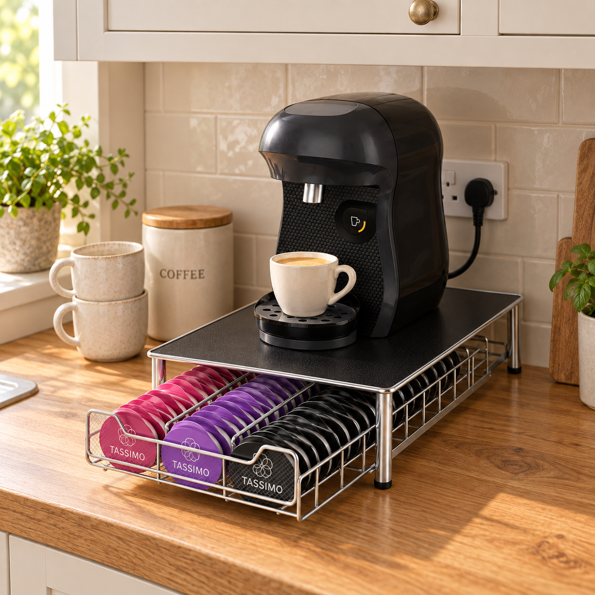 Zeno 60 Coffee Pods Holder Compatible with Tassimo Capsules