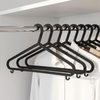 Zeno 20 Pack Black Plastic Coat Hangers
