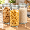 Zeno 3 Pack 2000ml Clip Top Glass Jars