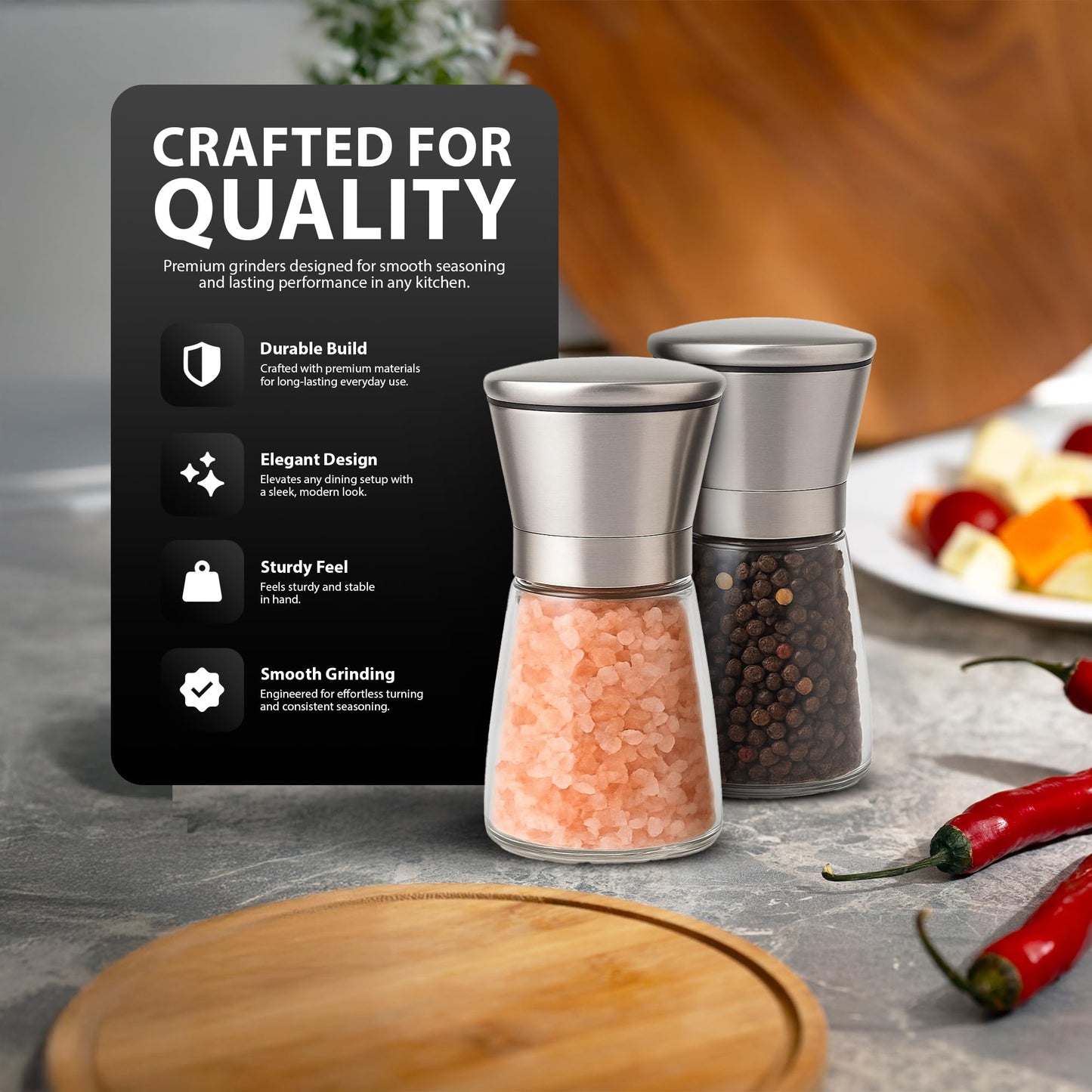 Zeno Salt and Pepper Grinder Set