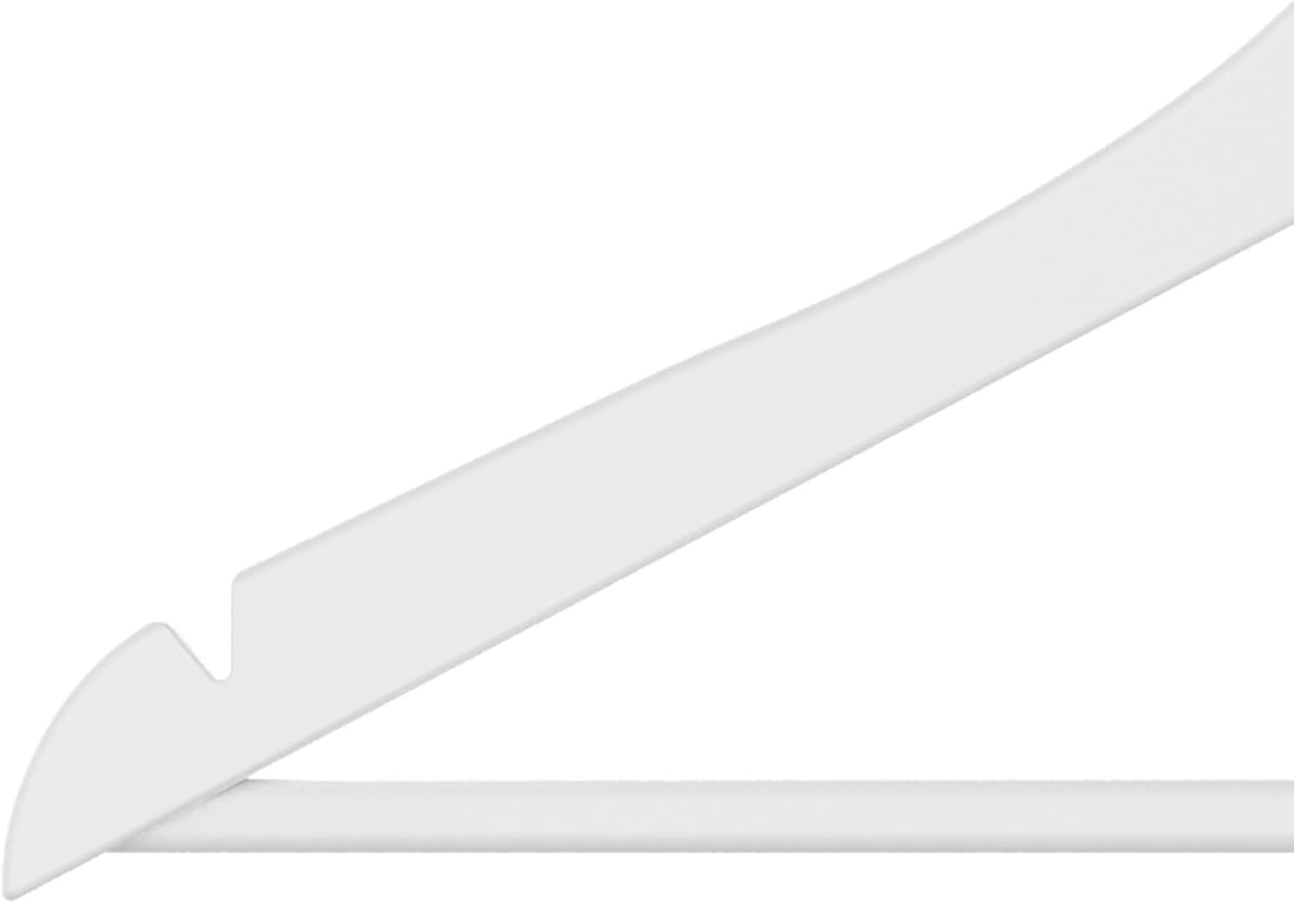 Zeno 40 Pack White Wooden Hangers