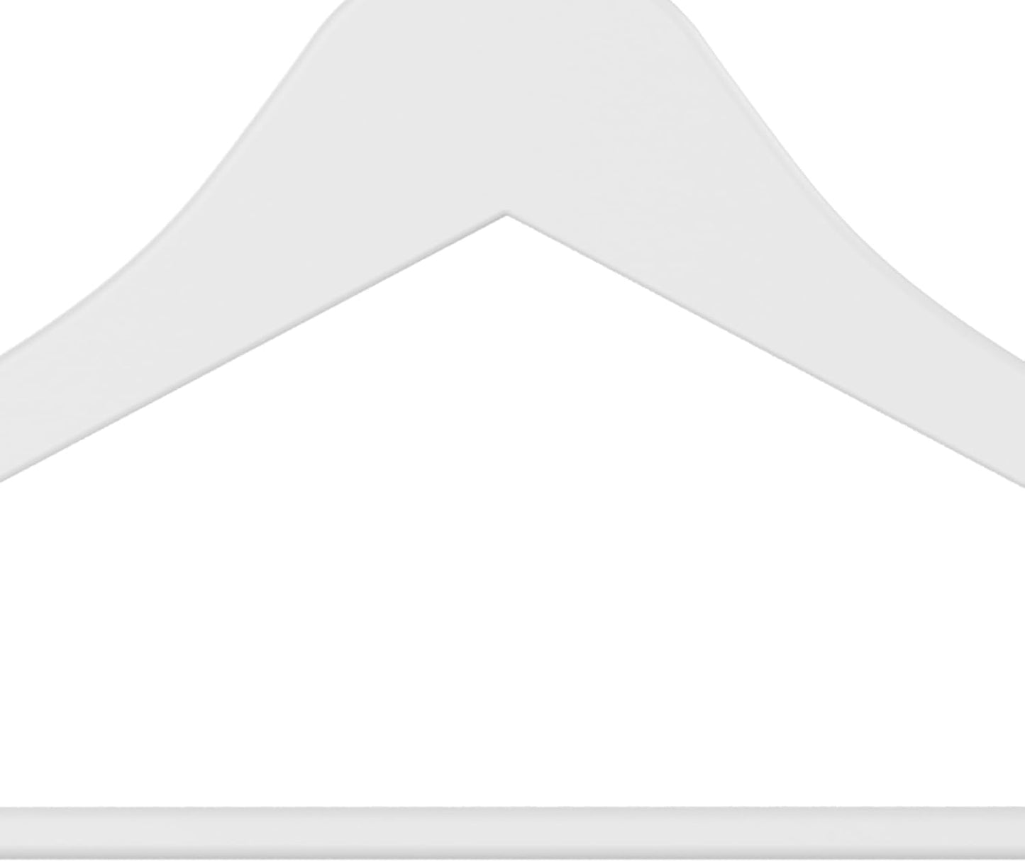 Zeno 40 Pack White Wooden Hangers