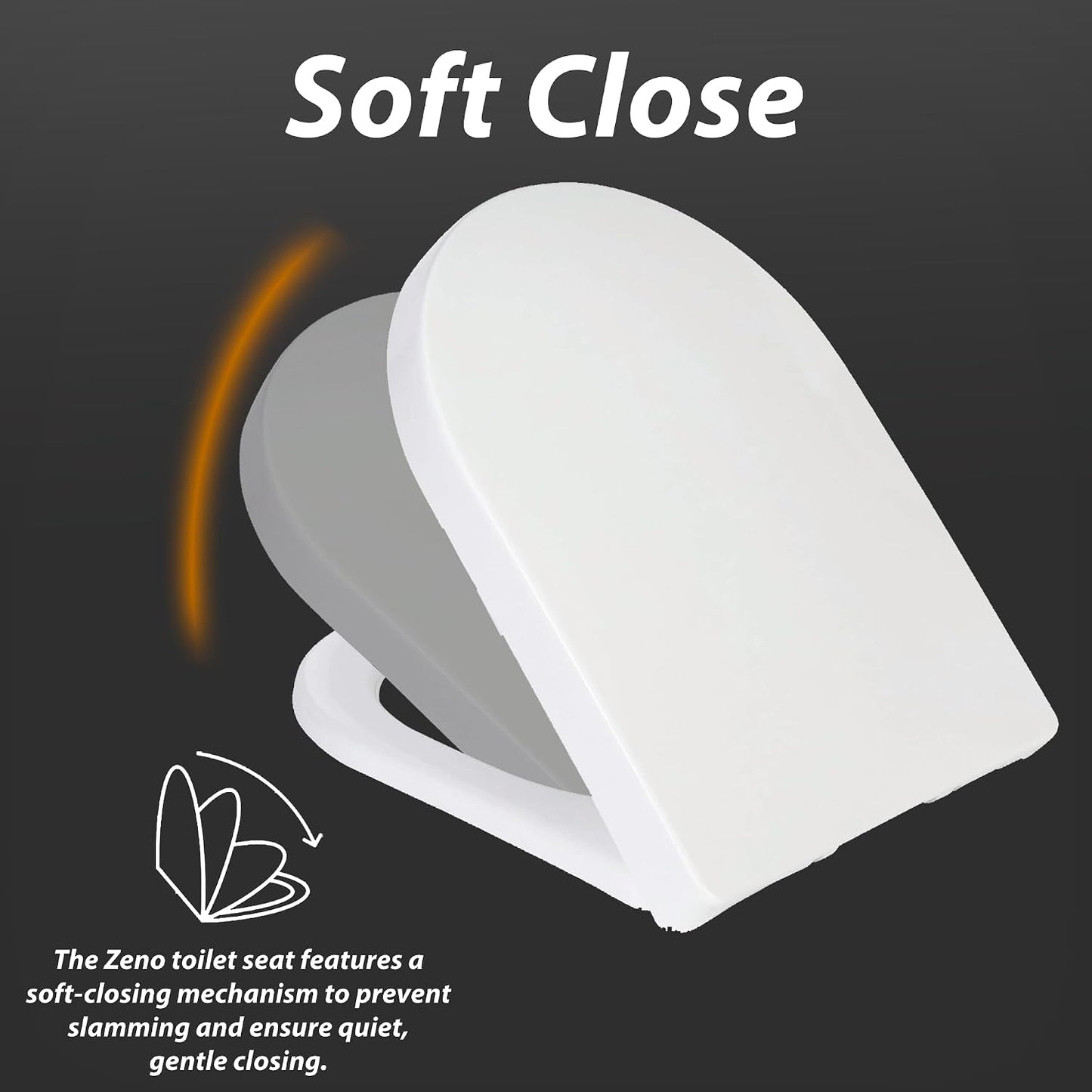 Zeno D Shape Toilet Seat