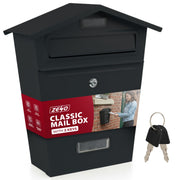Zeno Black Classic Post Box