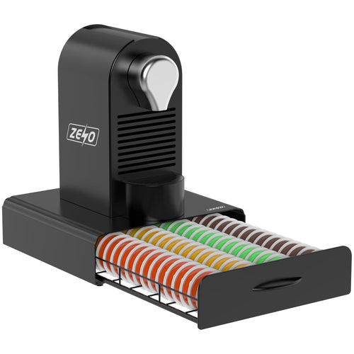 Zeno 64 Coffee Pods Holder with Drawer Compatible with Tassimo Pods