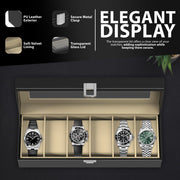 Zeno 6 Compartment Watch & Jewellery Display Box