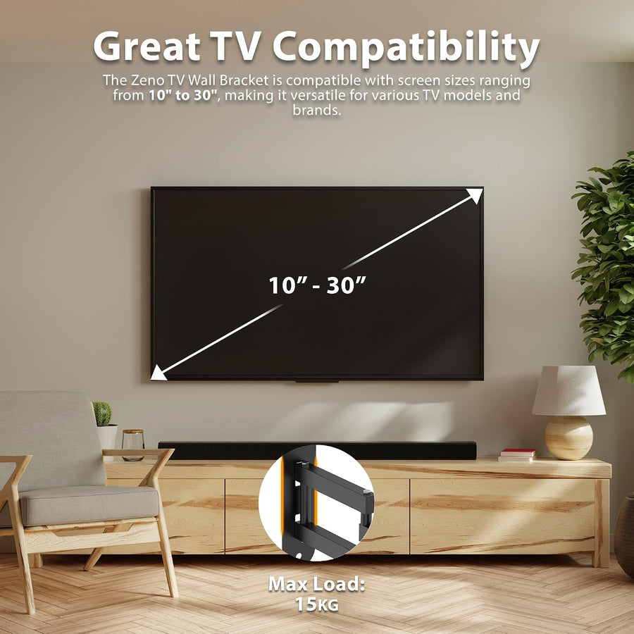 Zeno 10" - 30" TV Swivel Wall Bracket