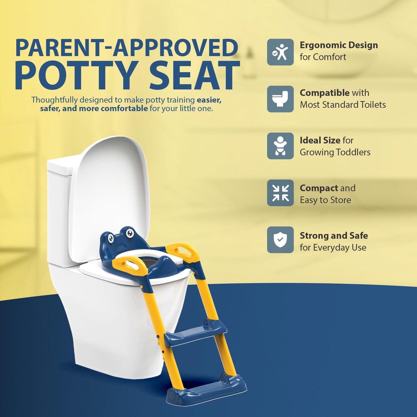 Zeno Blue & Yellow Potty Training Seat