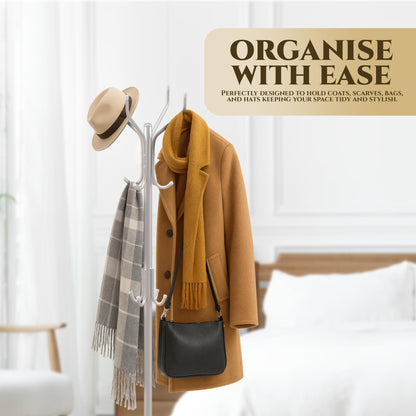 Zeno White Coat Rack