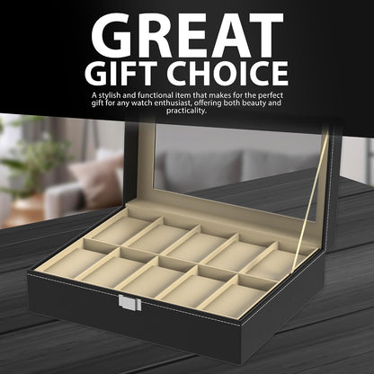 Zeno 12 Compartment Watch & Jewellery Display Box