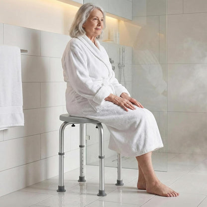 Zeno 50cm Round Shower Stool