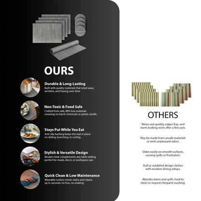 Zeno 9 Piece Table Placemats Set