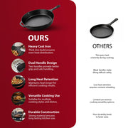 Zeno 30.5cm Cast Iron Frying Pan
