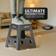 Zeno Grey Folding Step Stool