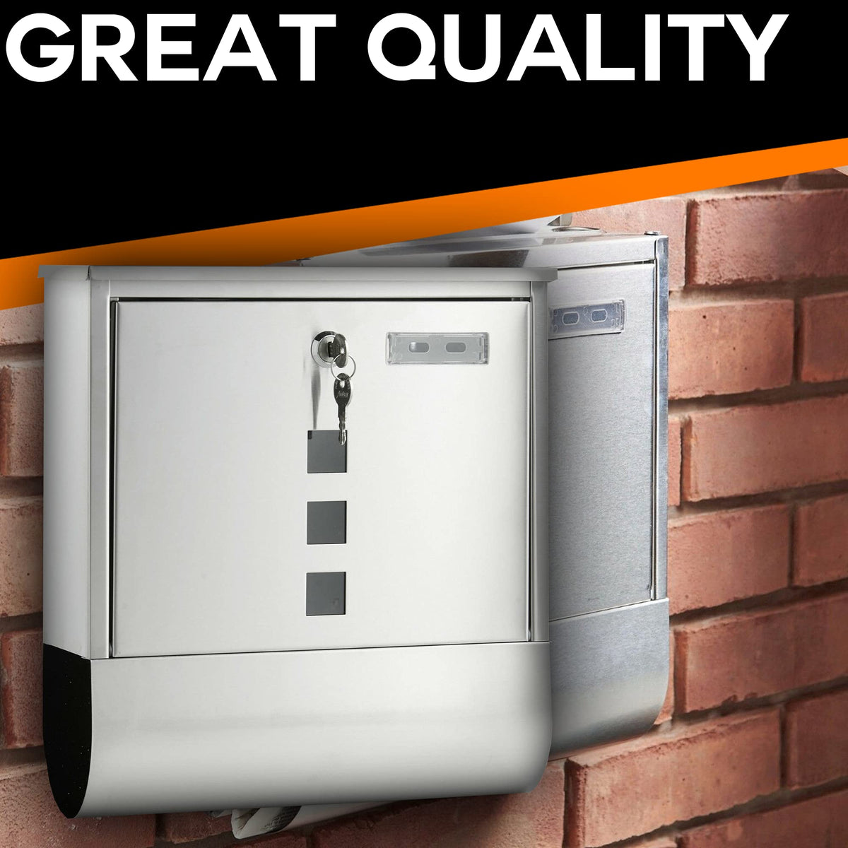 Zeno Stainless Steel Post Box