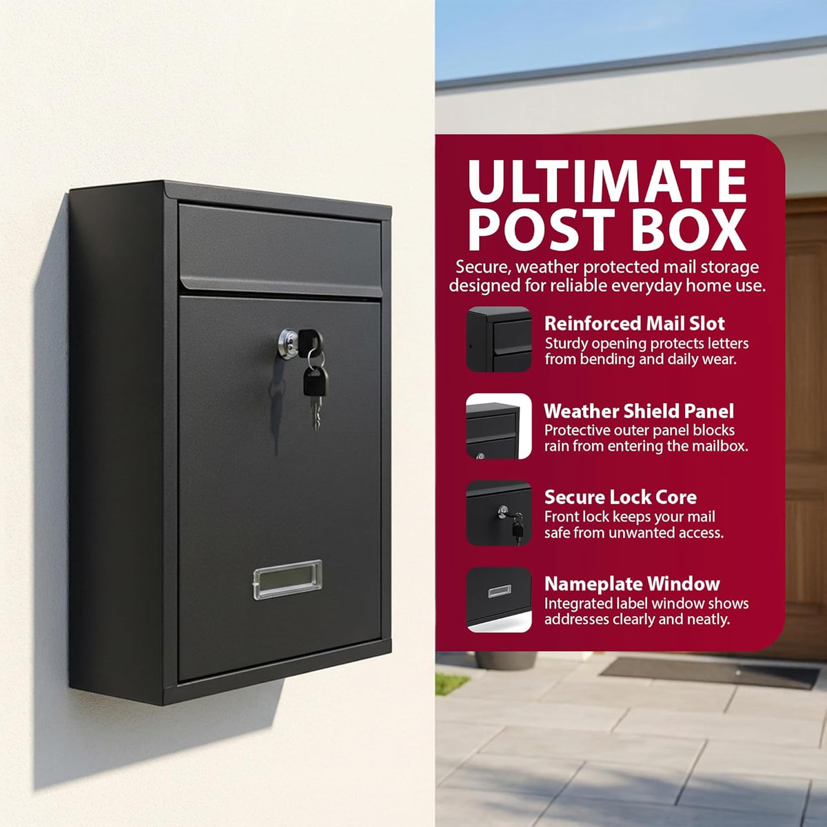 Zeno Square Letter Box