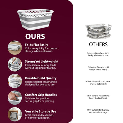 Zeno 58L Collapsible Laundry Basket