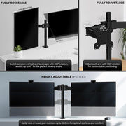 Zeno 13" - 32" Dual Monitor Stand