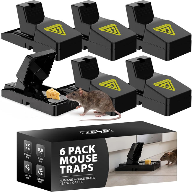 Zeno 6 Pack Reusable Mouse Trap