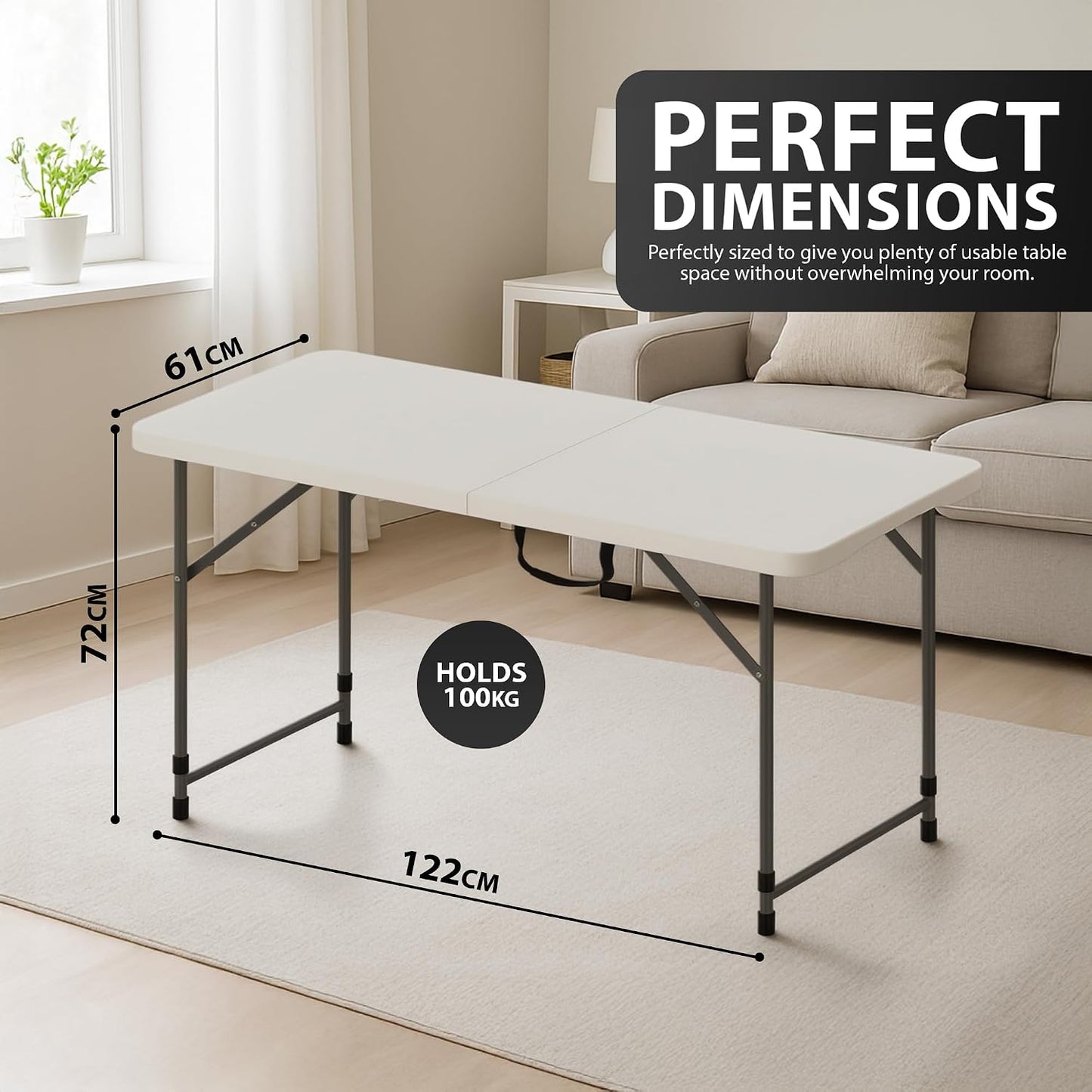 Zeno 4FT Heavy Duty Camping Table