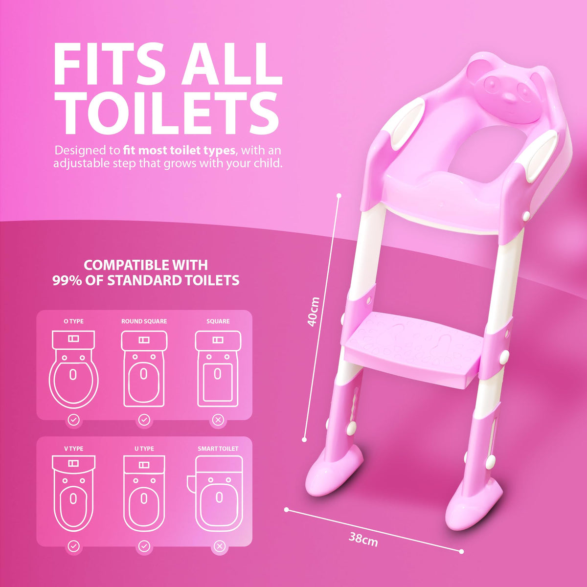Zeno Pink Potty Training Seat