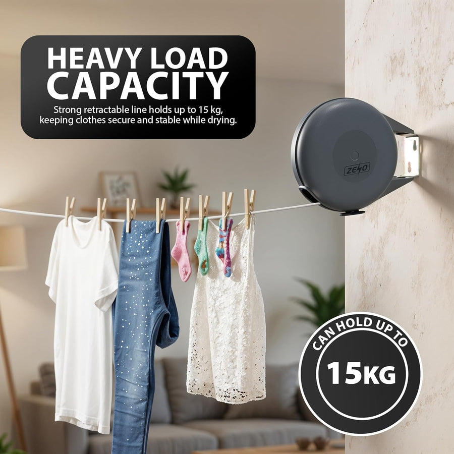 Zeno Retractable Single Washing Line