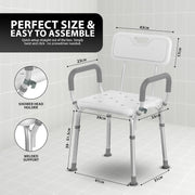 Zeno White Shower Chair