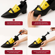 Zeno Yellow Plastic Shoe Stretchers for Women