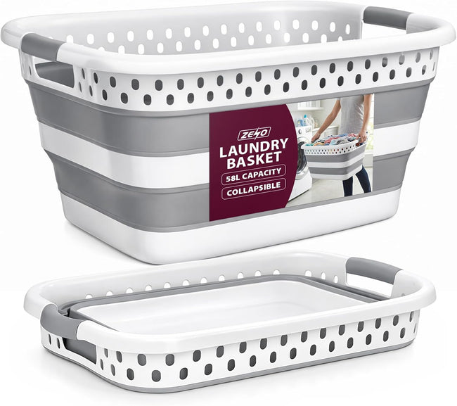 Zeno 58L Collapsible Laundry Basket