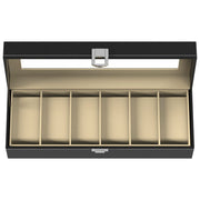 Zeno 6 Compartment Watch & Jewellery Display Box