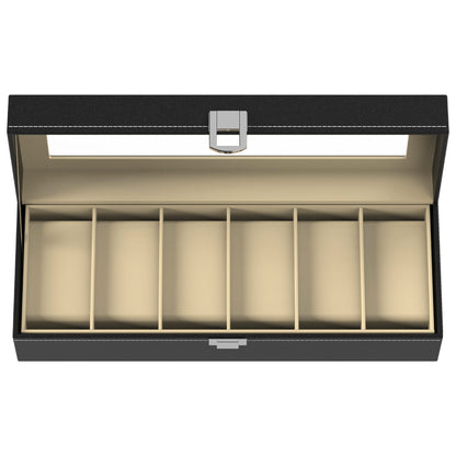 Zeno 6 Compartment Watch & Jewellery Display Box