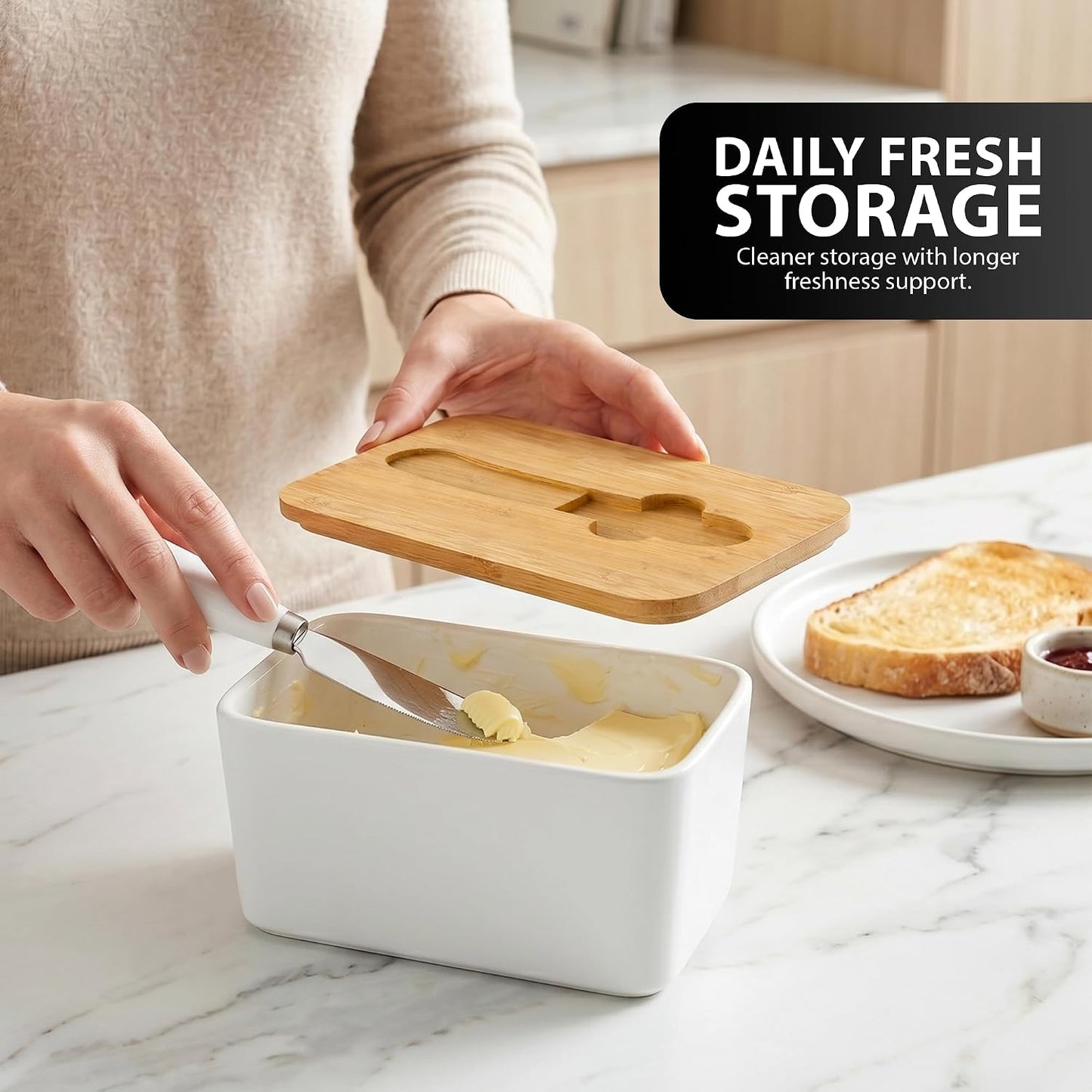 Zeno Butter Dish with Lid