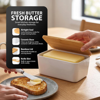 Zeno Butter Dish with Lid